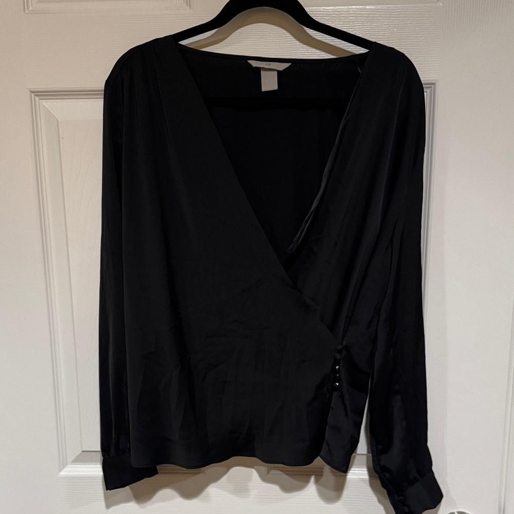 Black Wrap Top